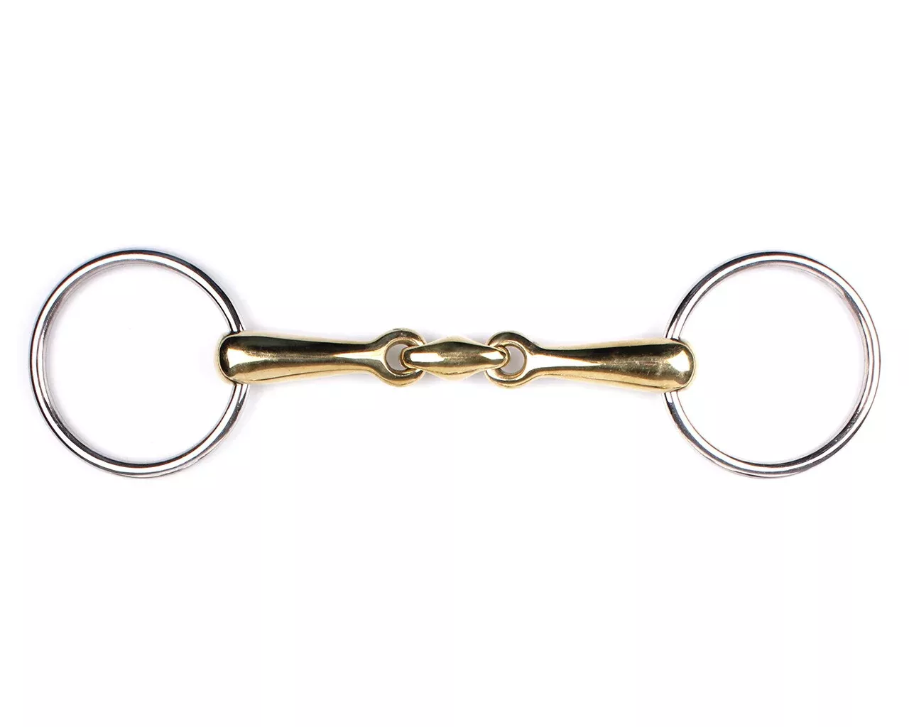 Double Jointed Loose Ring Snaffle Bit