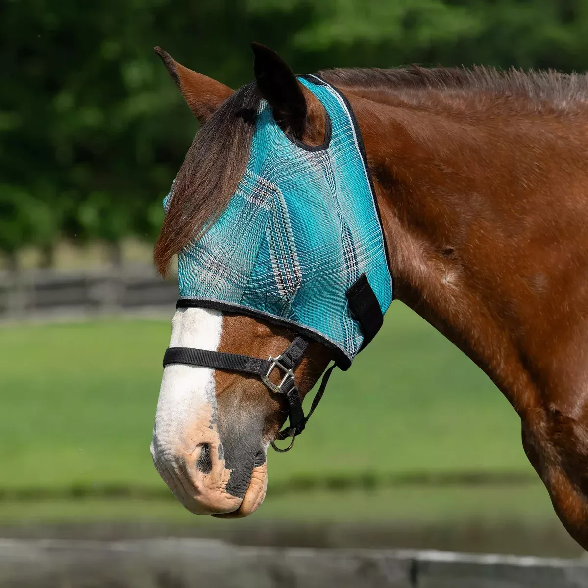 Draft Horse Fly Mask with 73% UV Protection