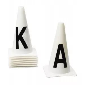 Dressage Letters - White Plastic Cone