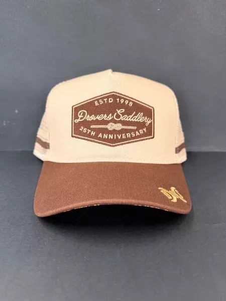Drovers Saddlery Trucker Cap - Brown & Beige