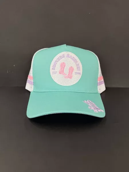Drovers Saddlery Trucker Cap - Purple & Teal