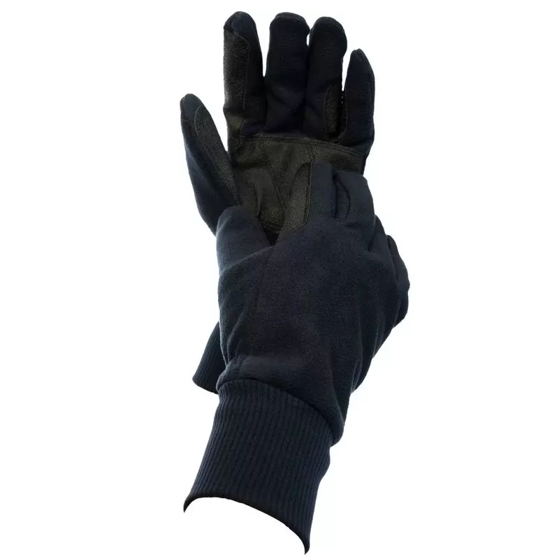 Dublin Everyday Showerproof Polar Fleece Riding Gloves – Black