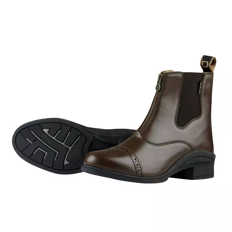 Dublin Kids’ Altitude Zip Paddock Boots – Brown