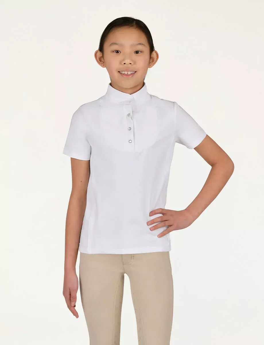Dublin Kids Renata Ruffle Top White