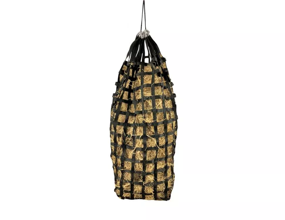 Easy Fill, Nylon Webbed Slow Feed Hay Bag with Ring Top Closure