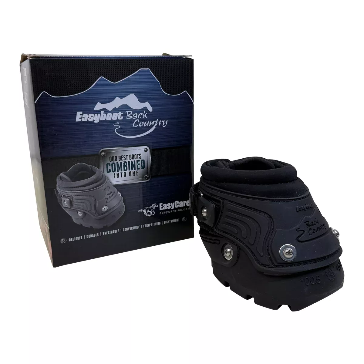 Easyboot 'Back Country' Hoof Boot in Black - 00.5 (Small)