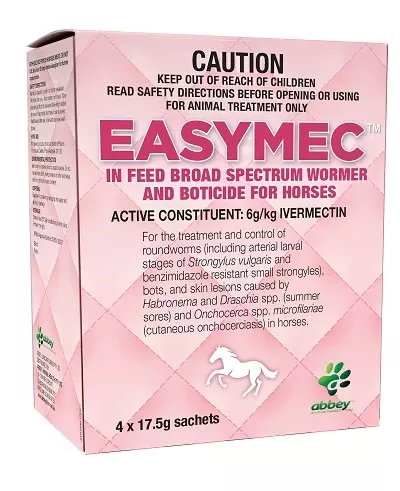 Easymec In Feed Broad Spectrum Wormer & Boticide for Horses