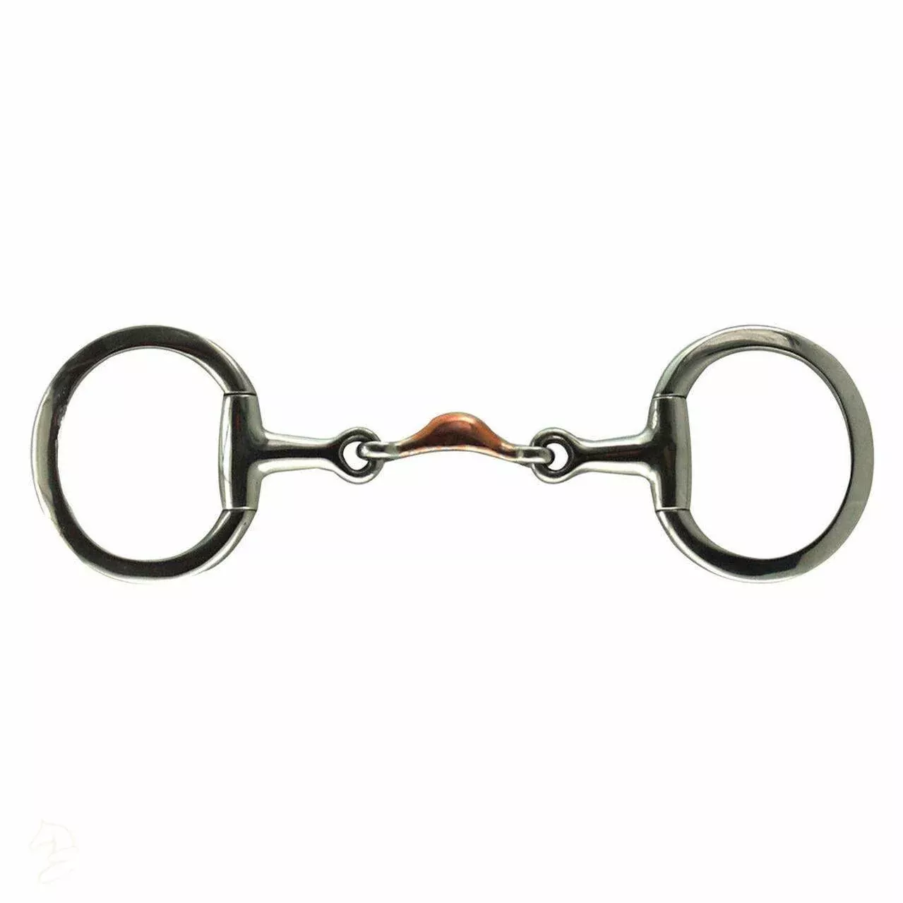 Eggbutt Snaffle with Copper Quarter Moon