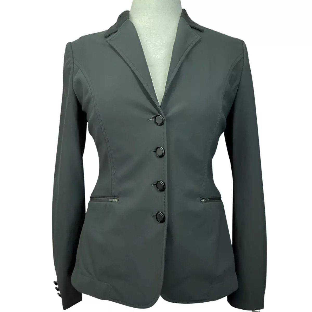 EGO7 'Elegance CL' Show Coat in Charcoal - Women's IT 40 (US 6)