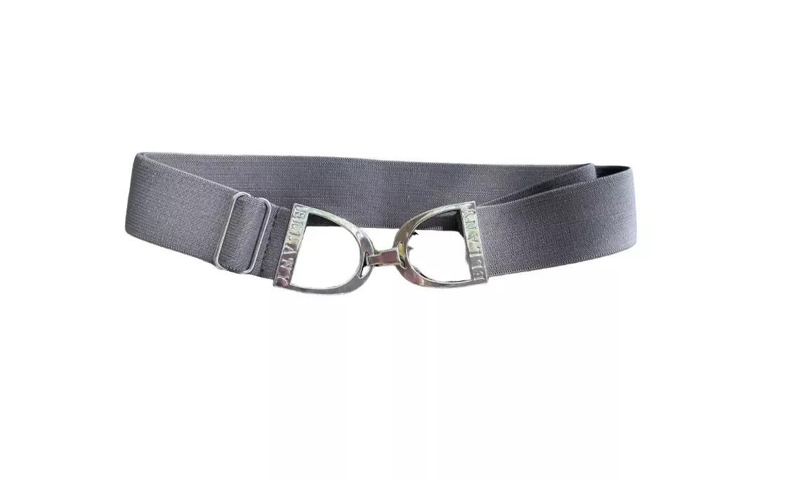 Ellany Belts - 1.5" Smoke with Silver Stirrup
