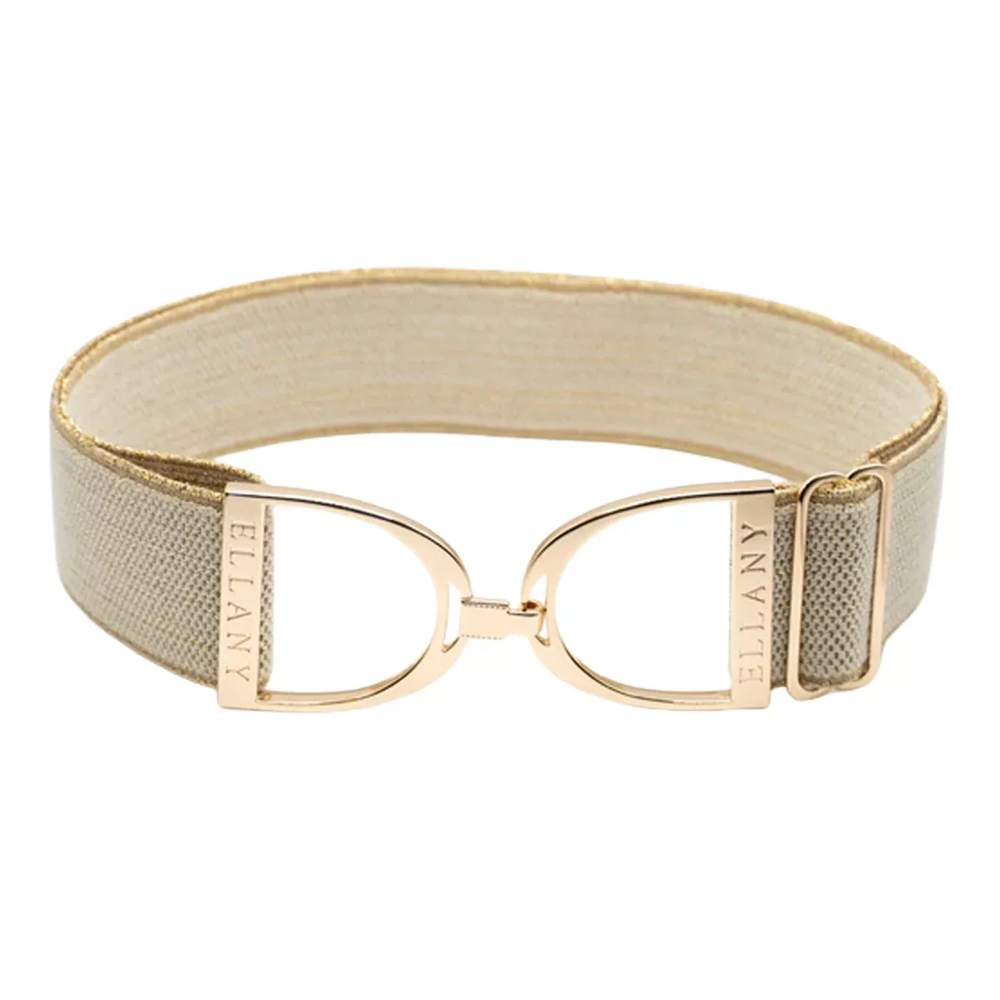 Ellany Elastic Belt W/ Gold Stirrup 2 in.