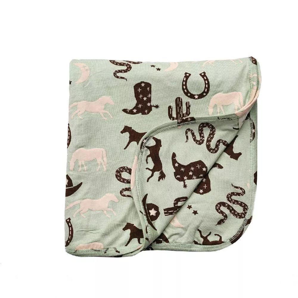 Emerson And Friends Giddyup Luxury Bamboo Blanket
