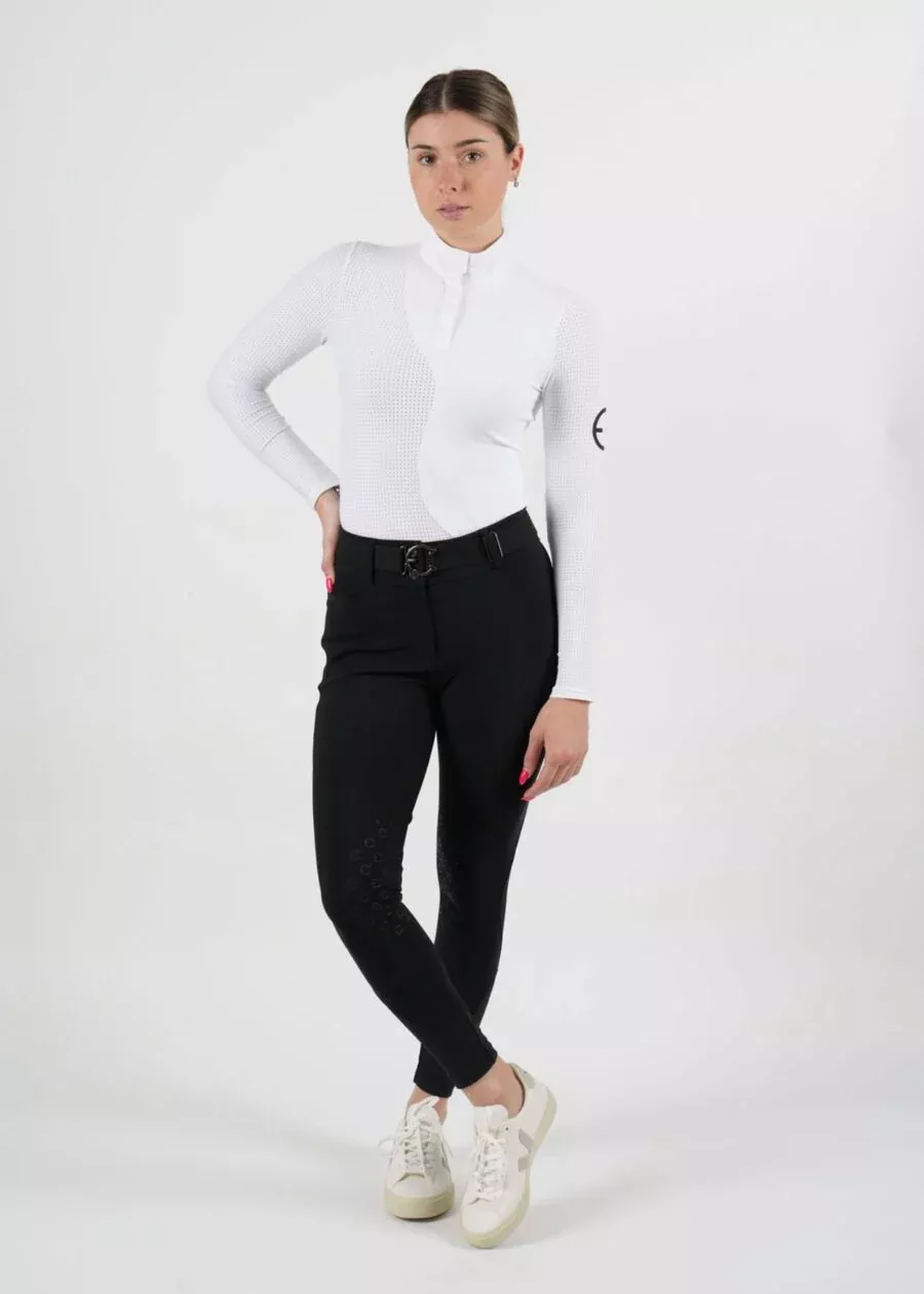 Equestrian Club Lenna Show Shirt - White