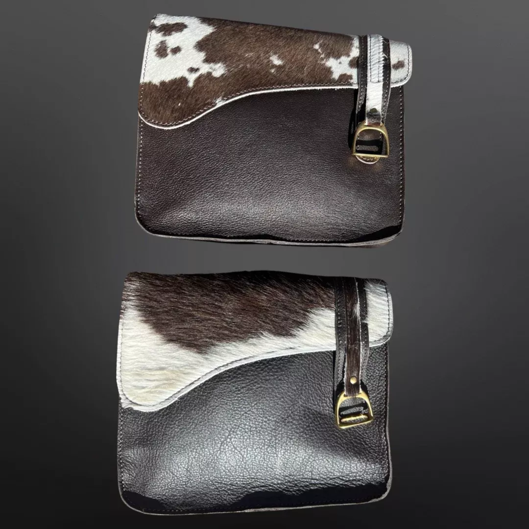 Equestrian English Saddle Crossbody Handbag Purse