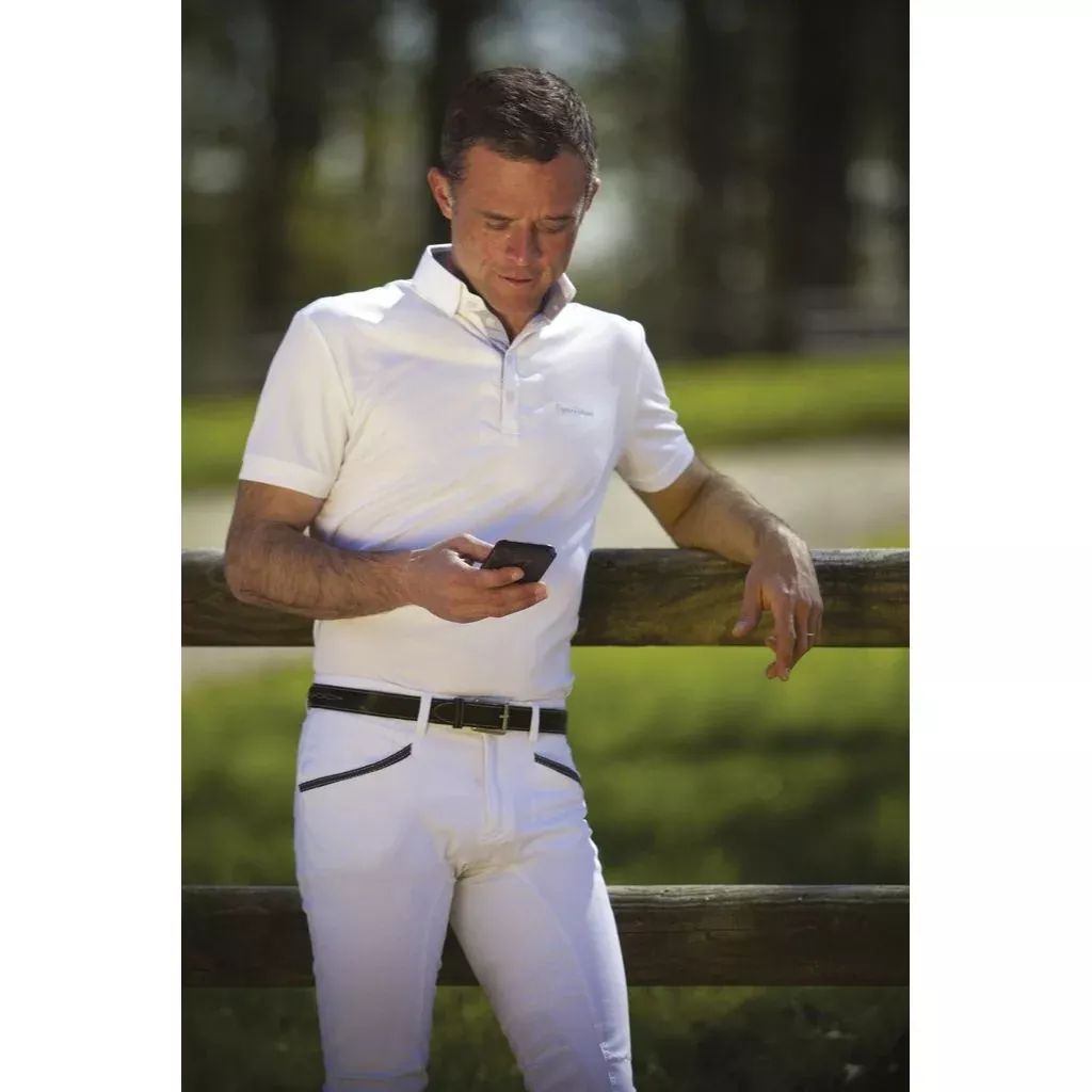 Equi Theme Mesh Mens Competition Polo