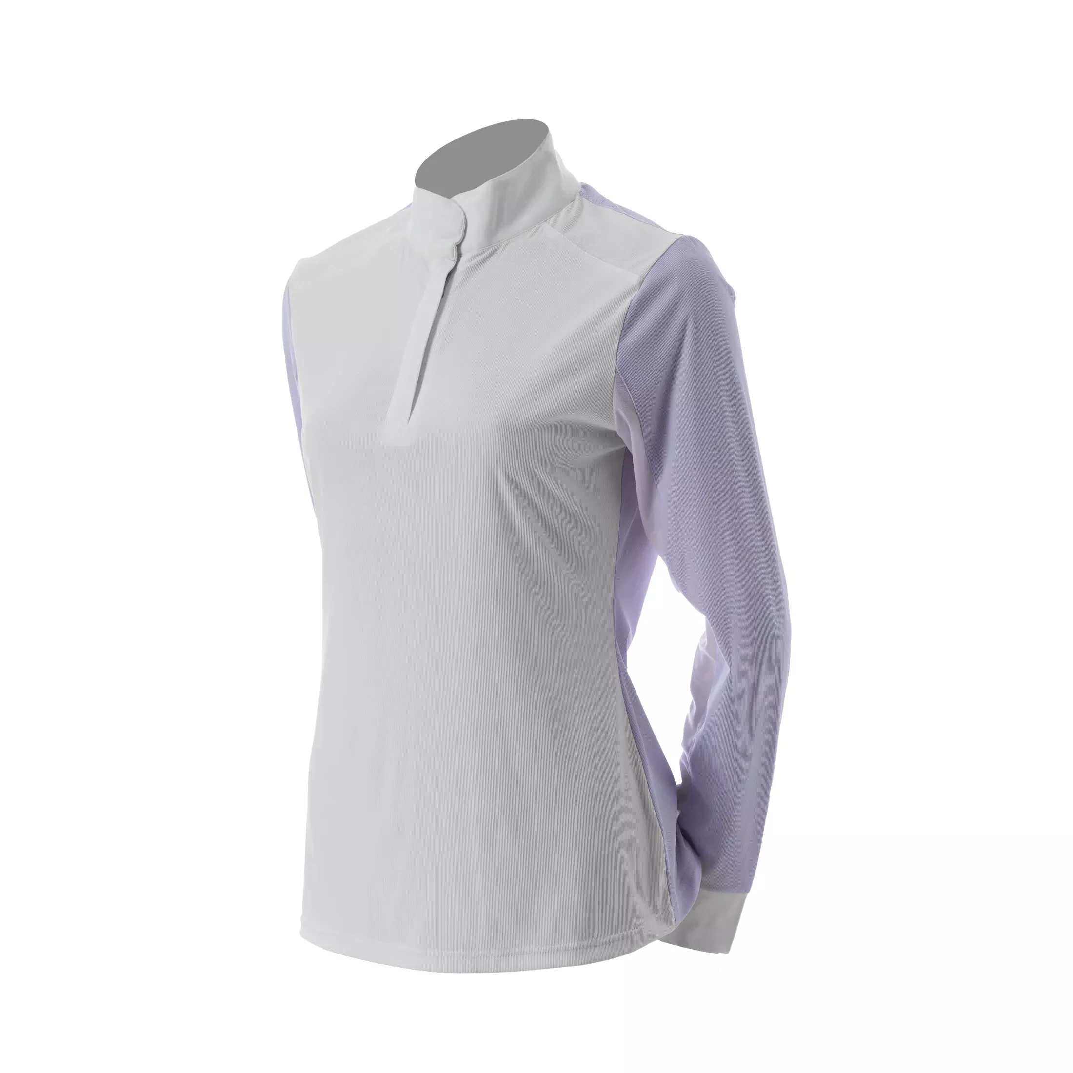 Equinavia Alexandra Womens Long Sleeve Show Shirt - Light Lilac/White