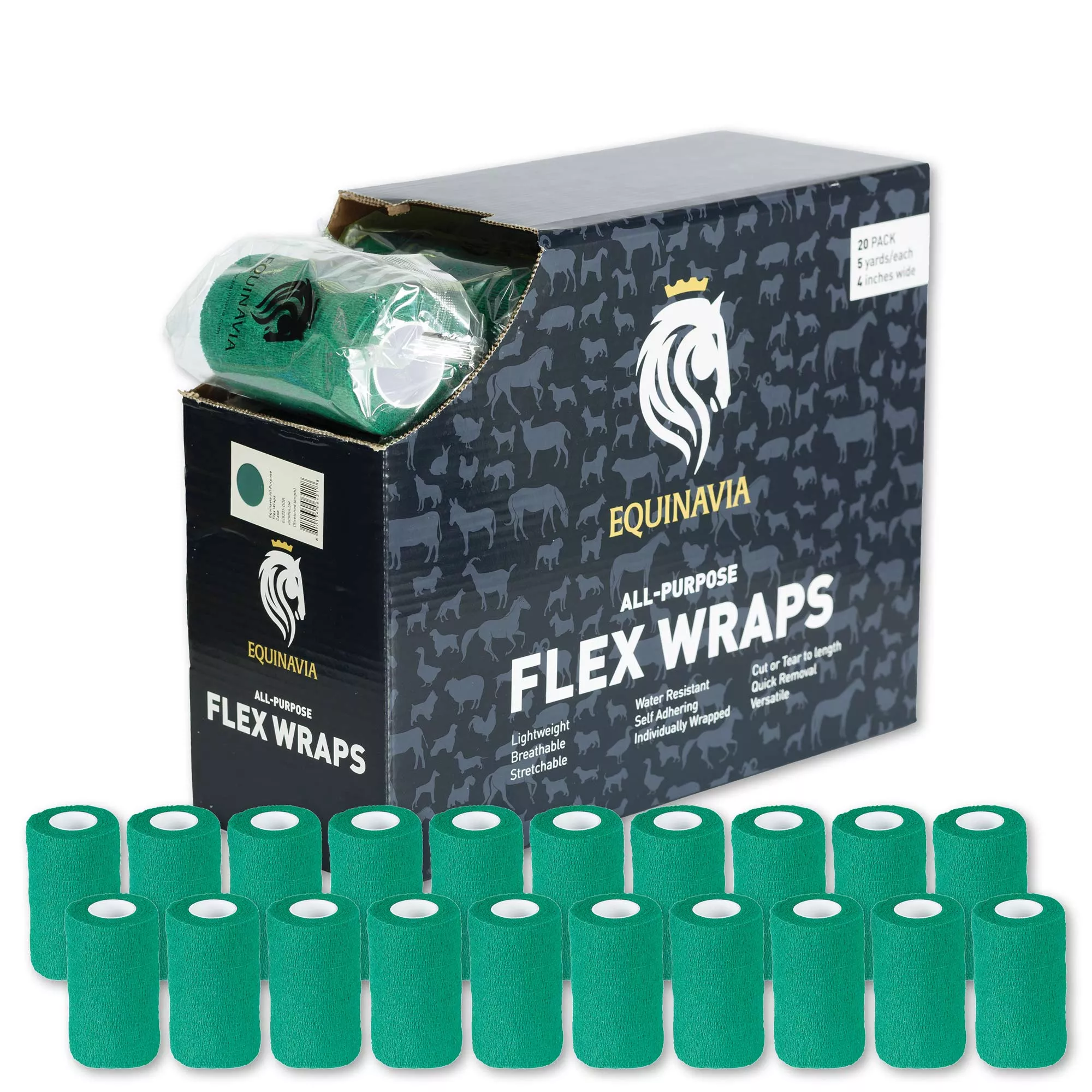 Equinavia All Purpose Flex Wraps Case of 20 - Green