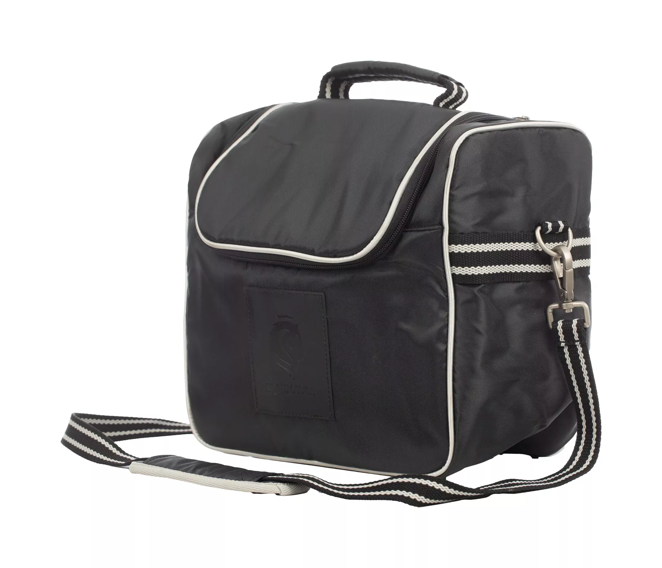 Equinavia Darby Zip Top Grooming Bag - Black/Silver