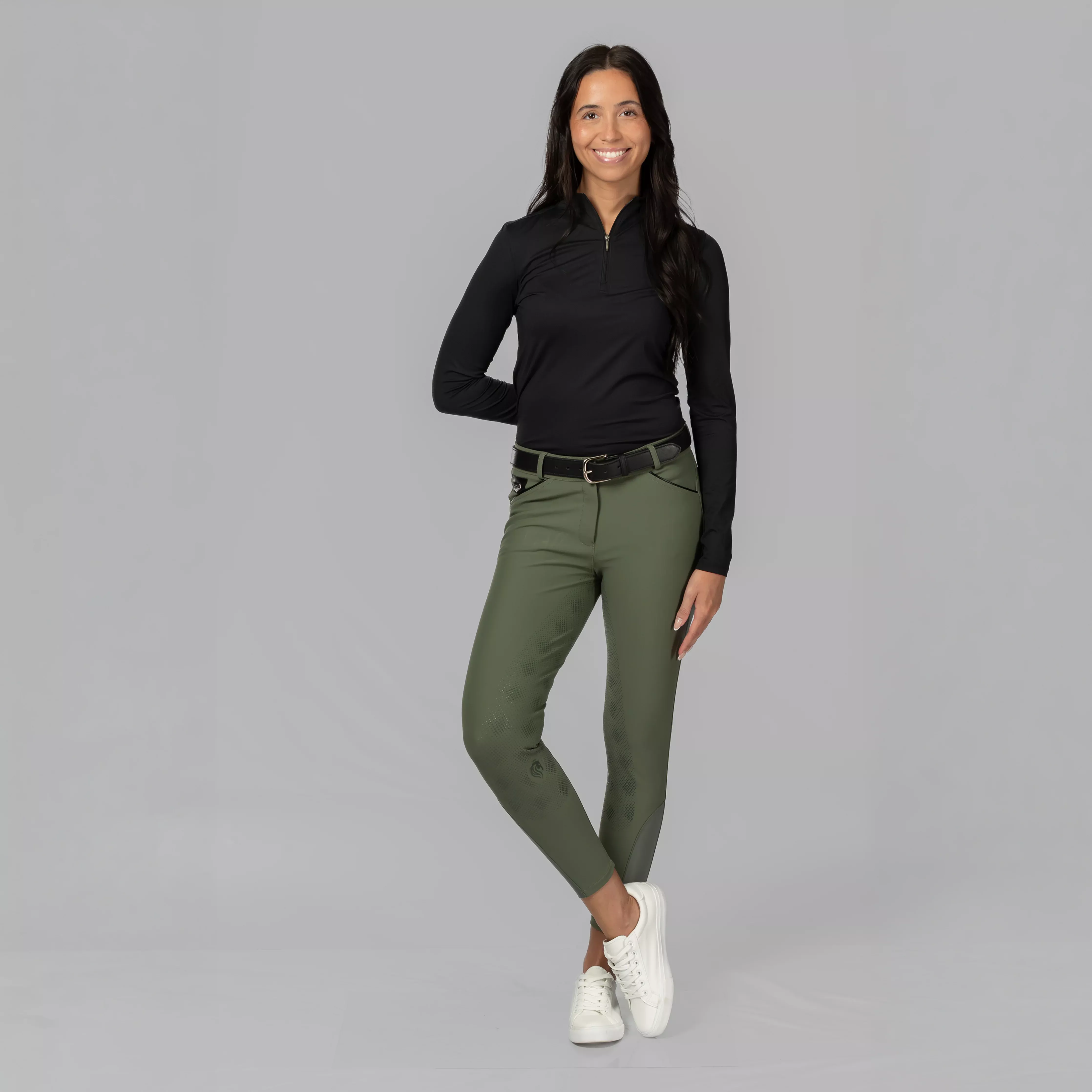 Equinavia Elisabet Womens Full Seat Breeches - Thyme