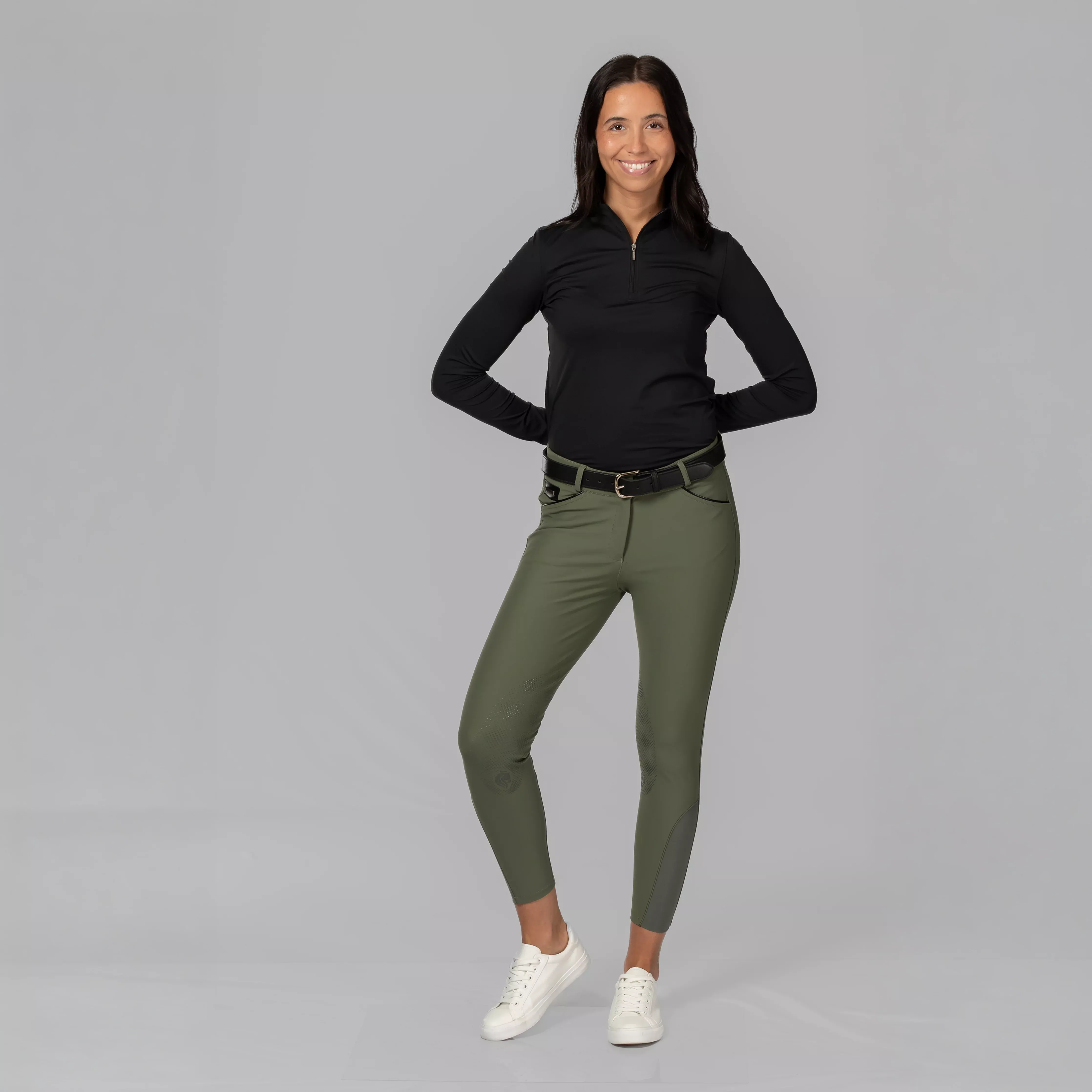 Equinavia Elisabet Womens Knee Patch Breeches - Thyme
