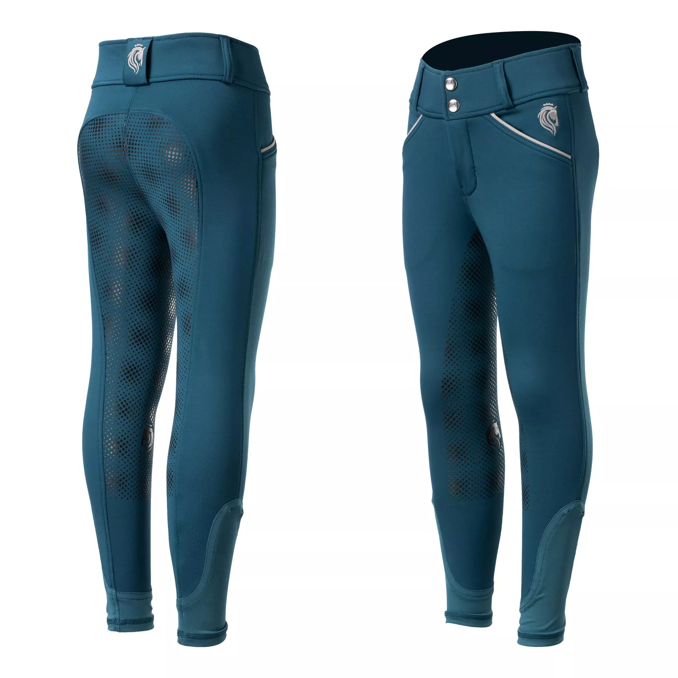 Equinavia Greta Kids Winter Full Seat Breeches - Lyons Blue