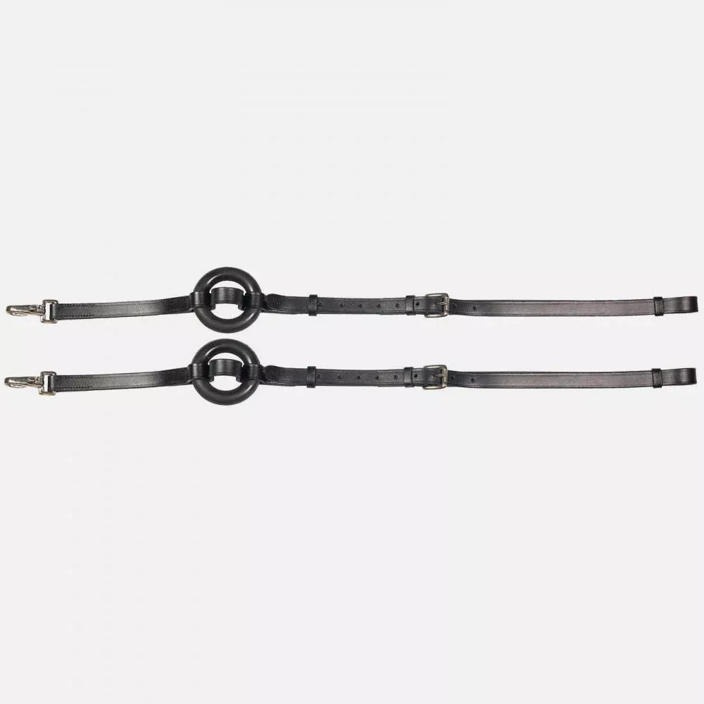 Equinavia Leather Side Reins with Rubber Donuts