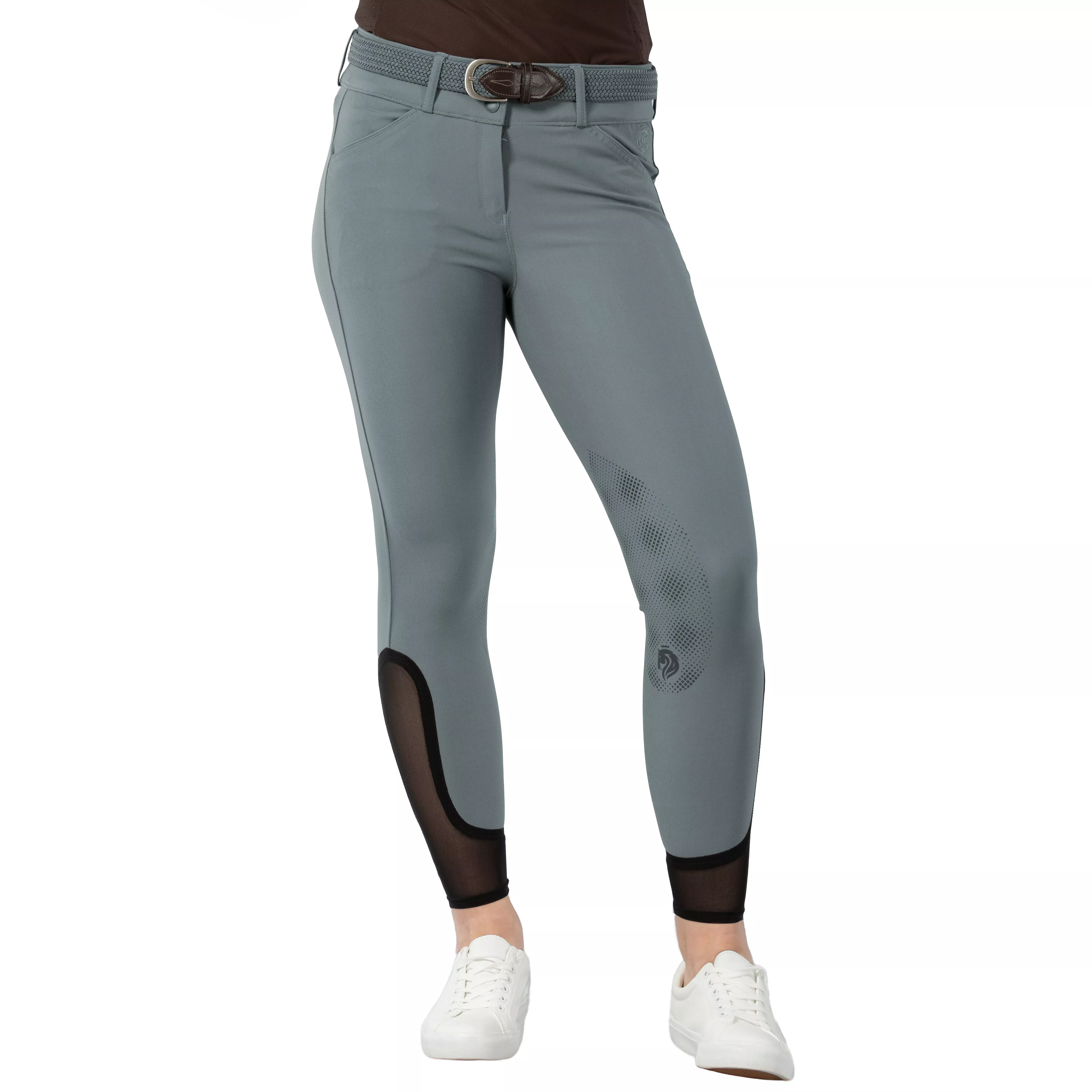 Equinavia Maud Womens Knee Patch Breeches - Steel Gray