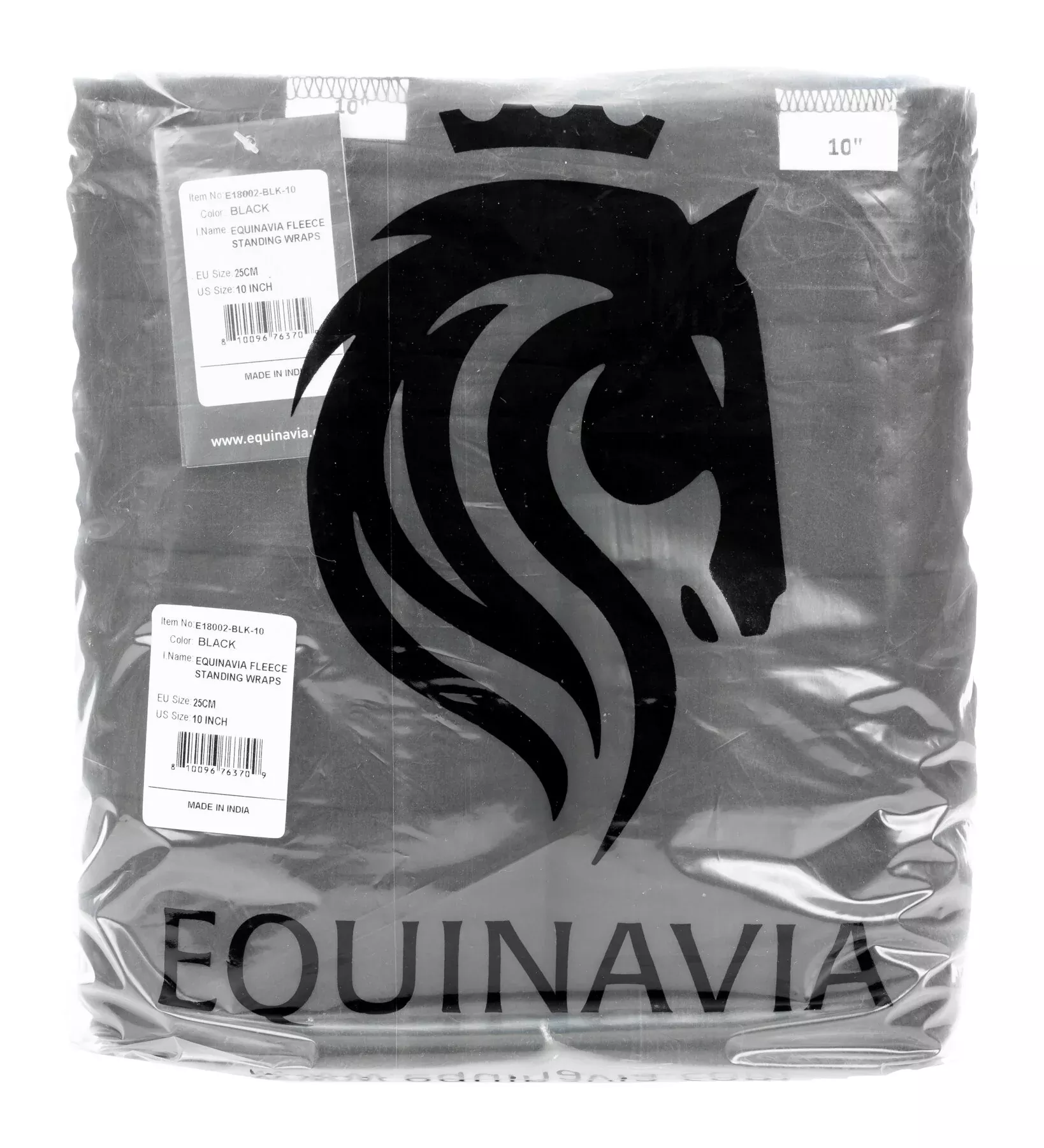 Equinavia No Bow Leg Wraps - Pair - Black