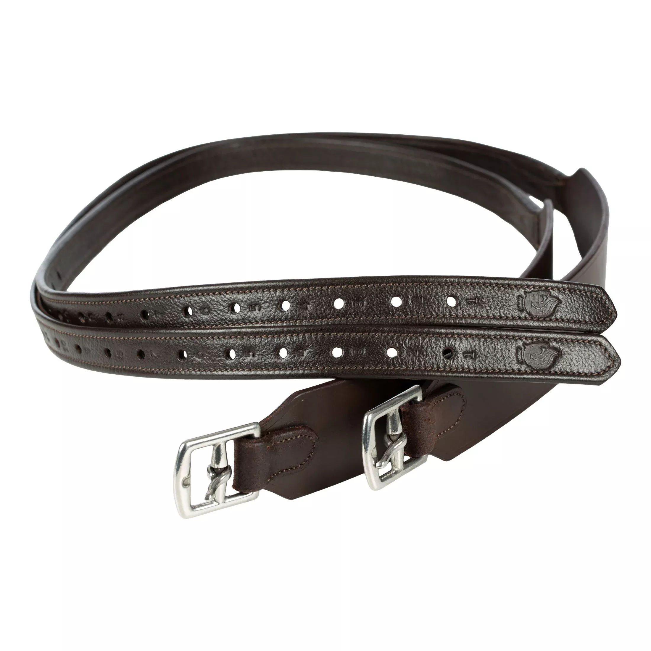 Equinavia Saga Secure Fit Stirrup Leathers - Chocolate Brown