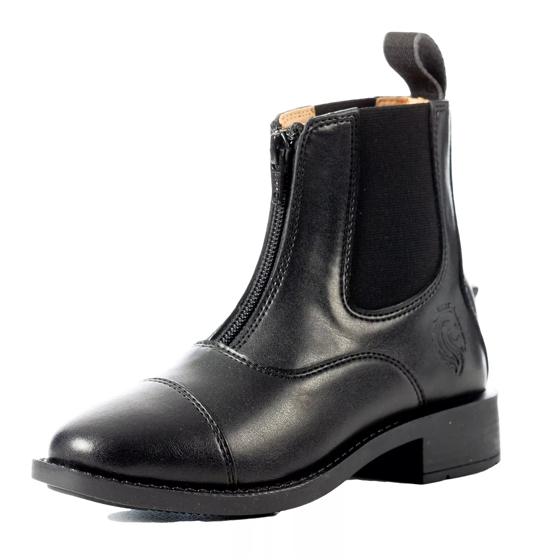 Equinavia Tilda Kids Synthetic Zip Paddock Boots - Black