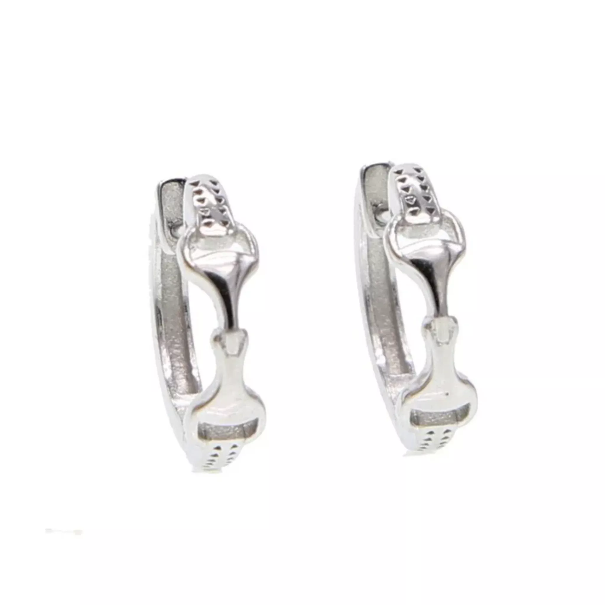 Equipage Horse Lovers Snaffle Bit Hoop Earrings