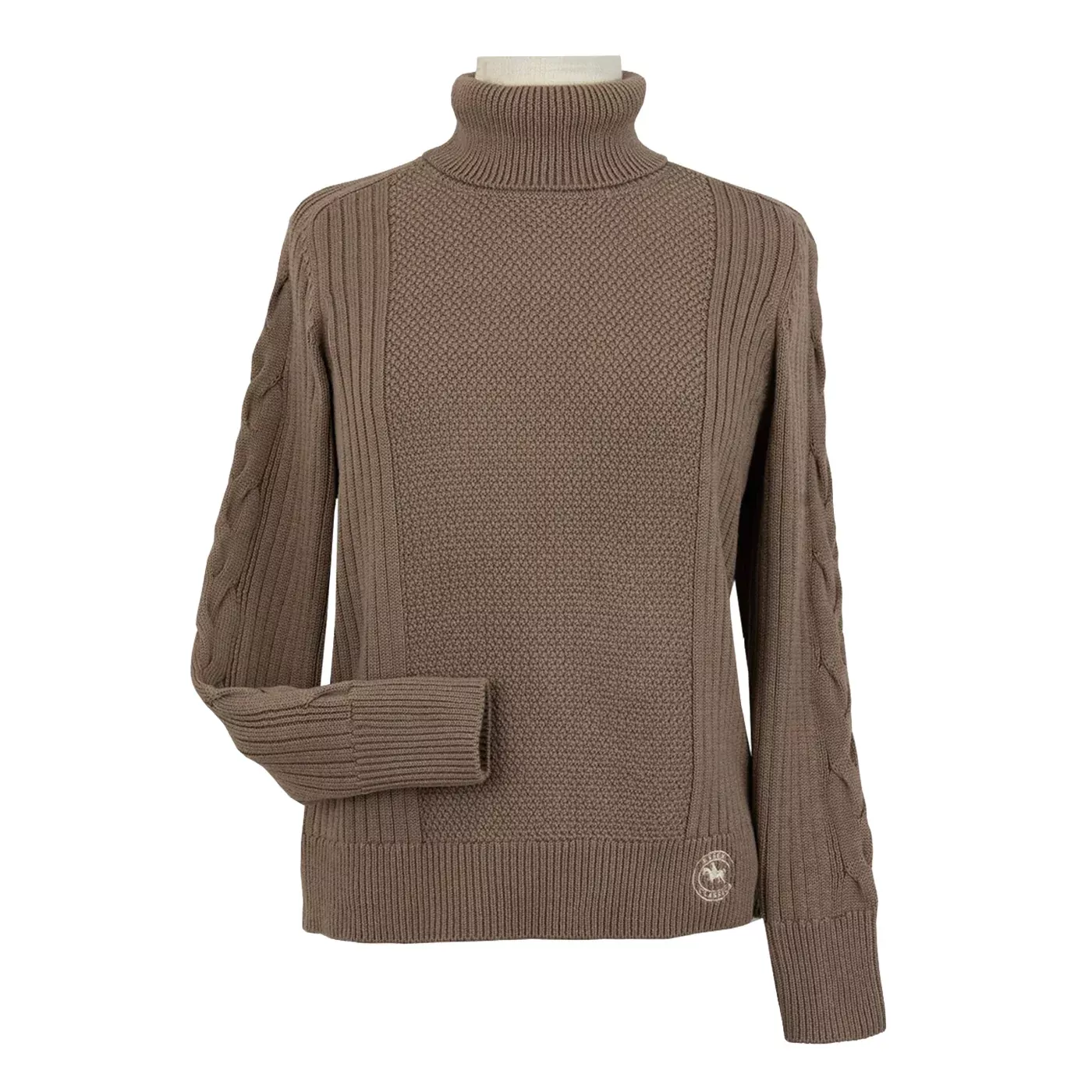 Essex Classics Laced Rein Cable Knit Sweater