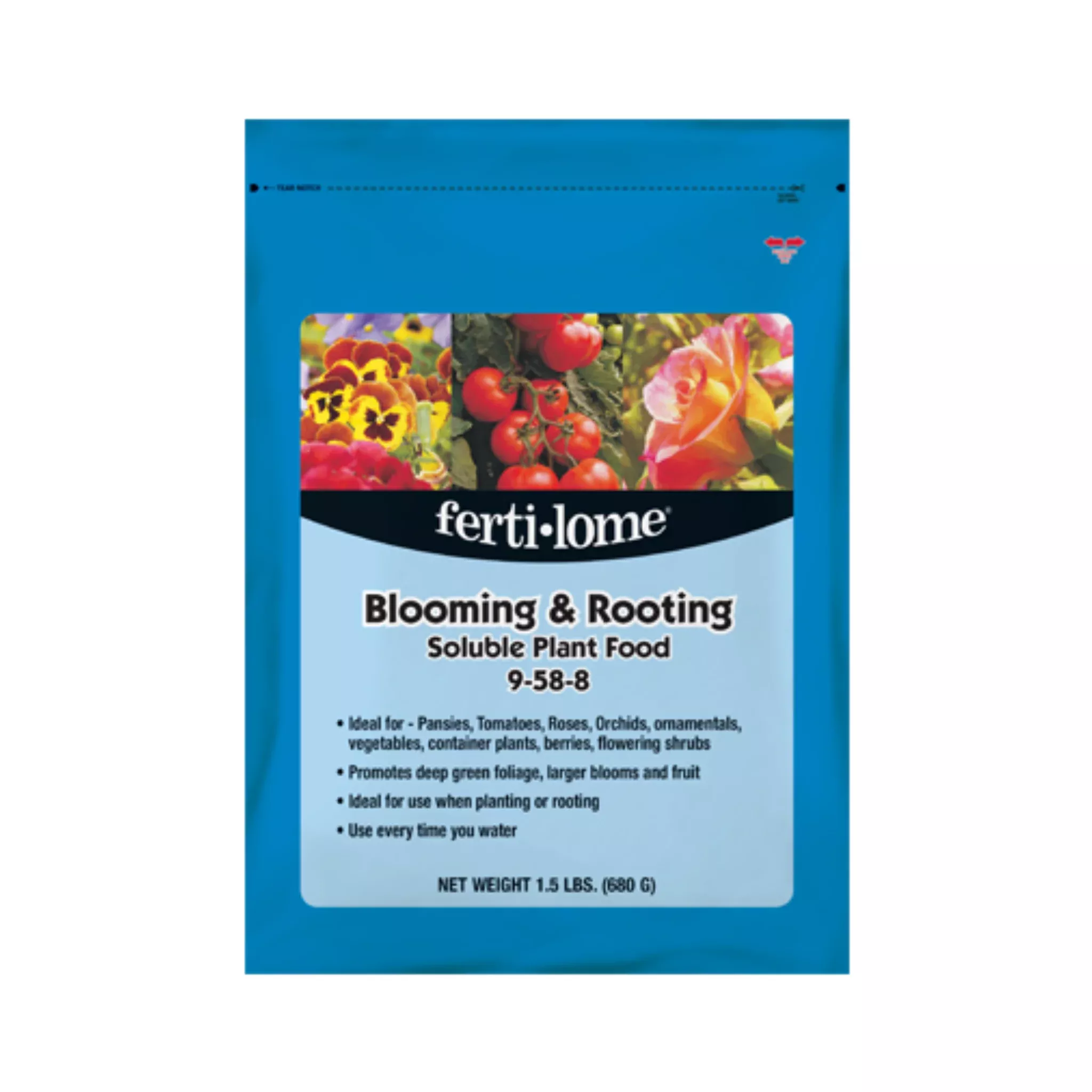 Fertilome Blooming & Rooting Soluble Plant Food 9-58-8