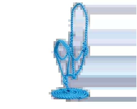 Flat Braided Halter with 10 ft Lead – Black, White, or Turquoise