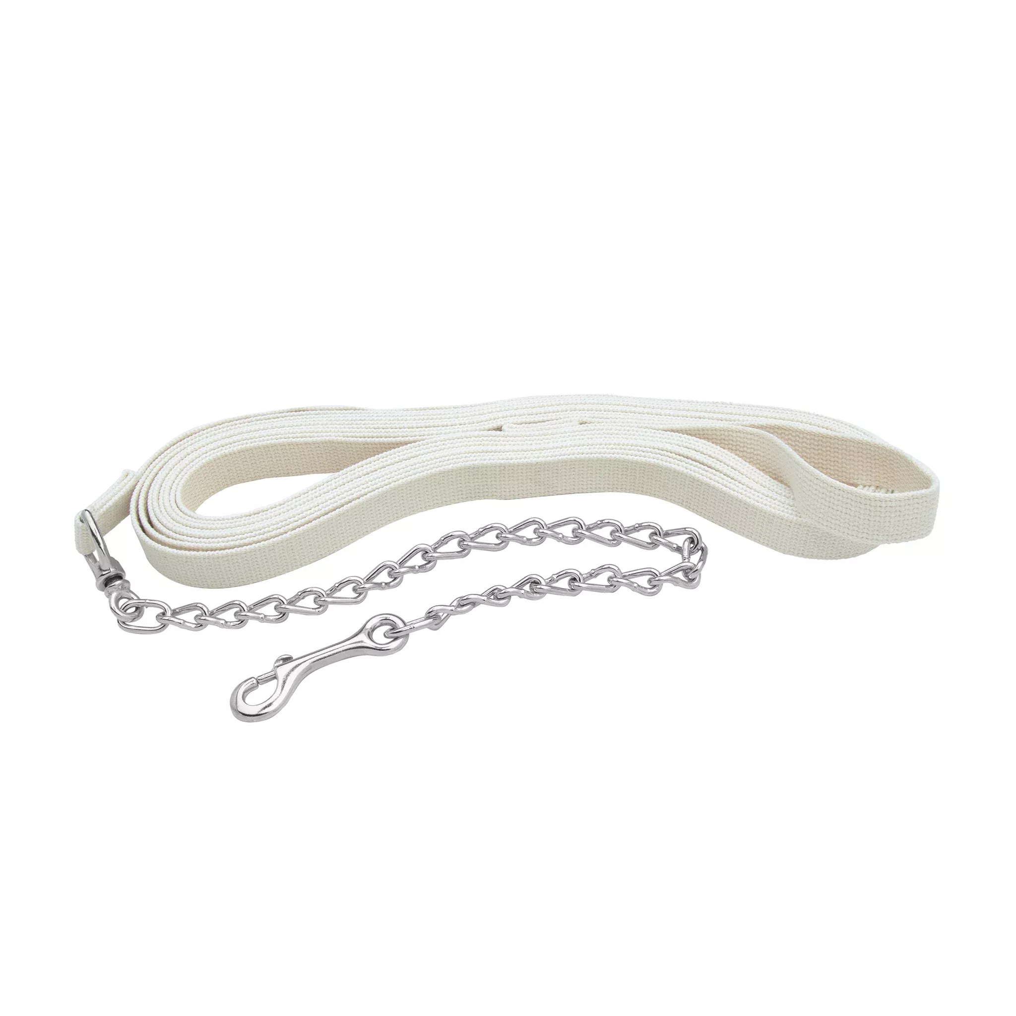 Flat Cotton Lunge Line, 1" x 27 with Chain