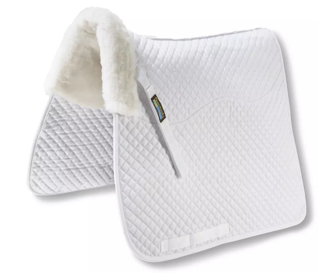 Fleeceworks Therawool half-lined shimmable dressage pad