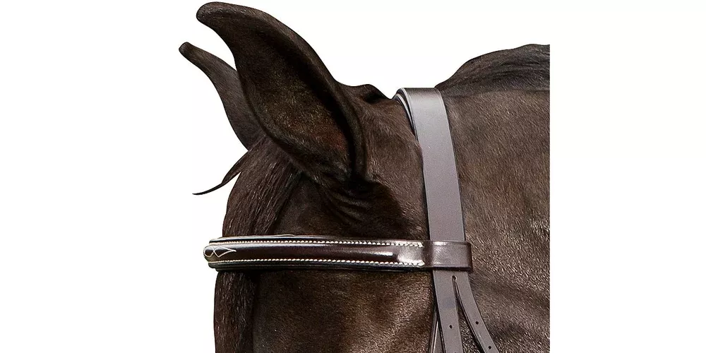 FLEX RIDER FLAT CROWN, XF SIZE, 5/8" CHEEK STRAPS CHOCOLATE