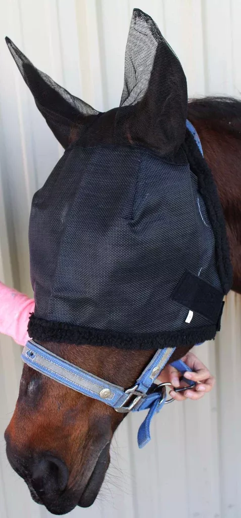 Fly Mask Summer Spring Airflow Mesh FORMAY Black Flymask 73241