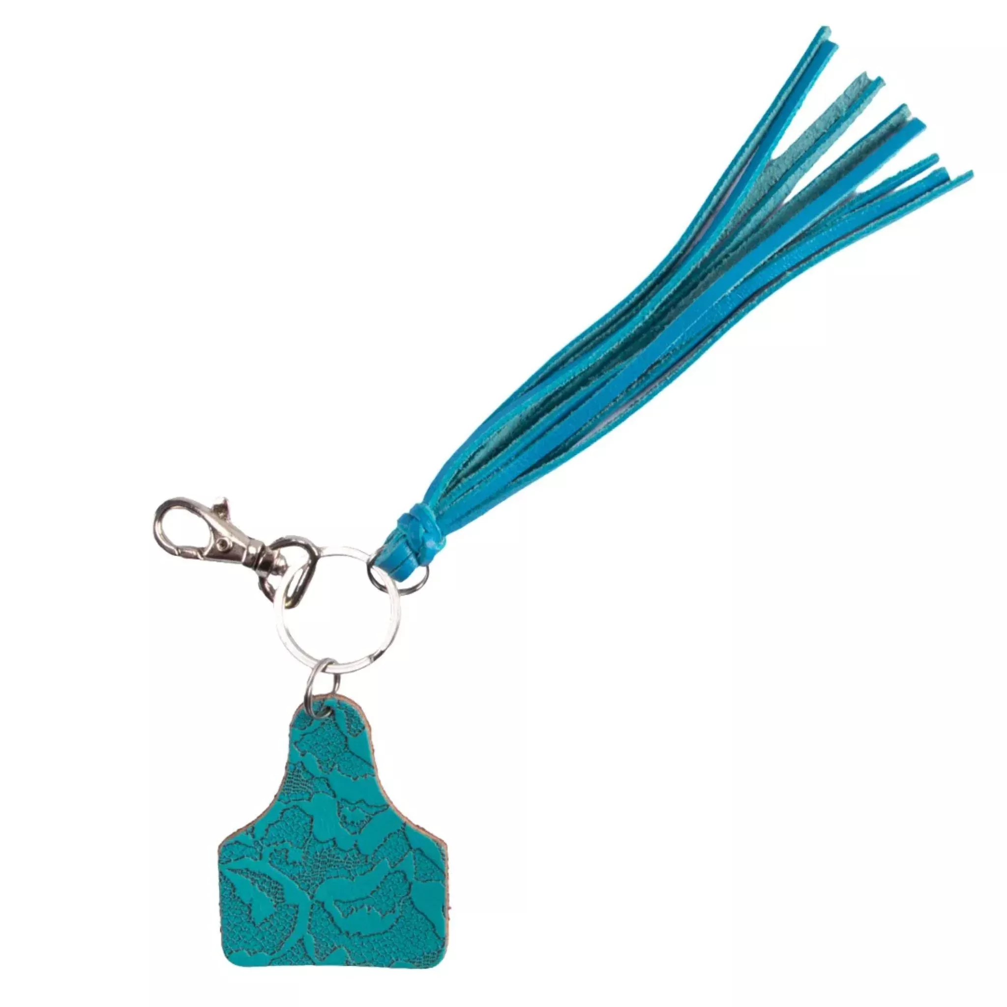 Fort Worth Ear Tag Tassel Key Ring