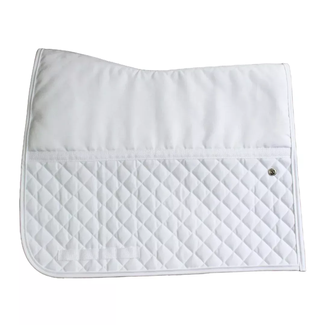 Friction Free Dressage Pad - White Square