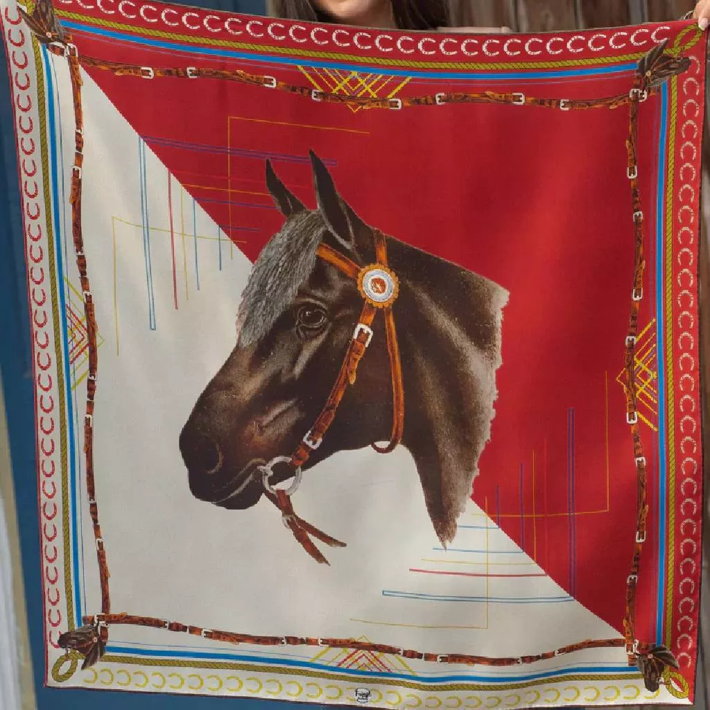 Fringe Scarves The Derby Red Long Tall Wild Rag
