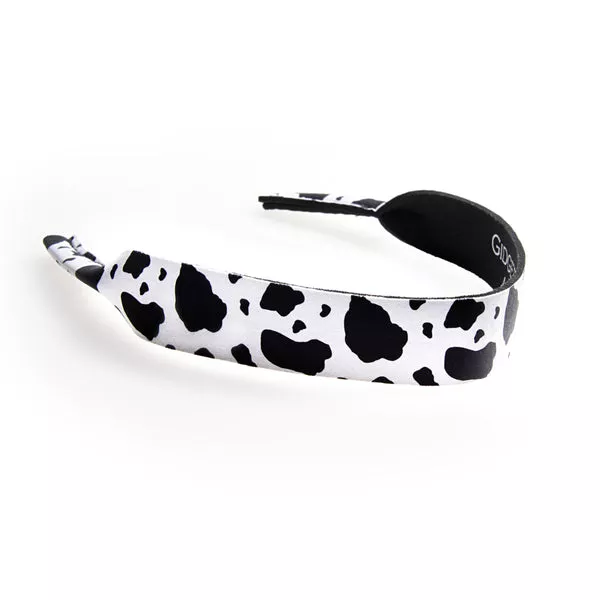 Gidgee Sunglass Strap Black and White Cow Pattern