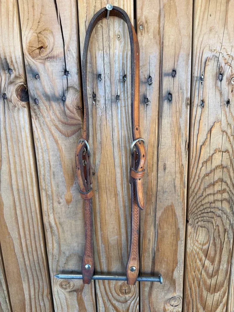 GM Tack Over Ear Leather HeadstallHS1245