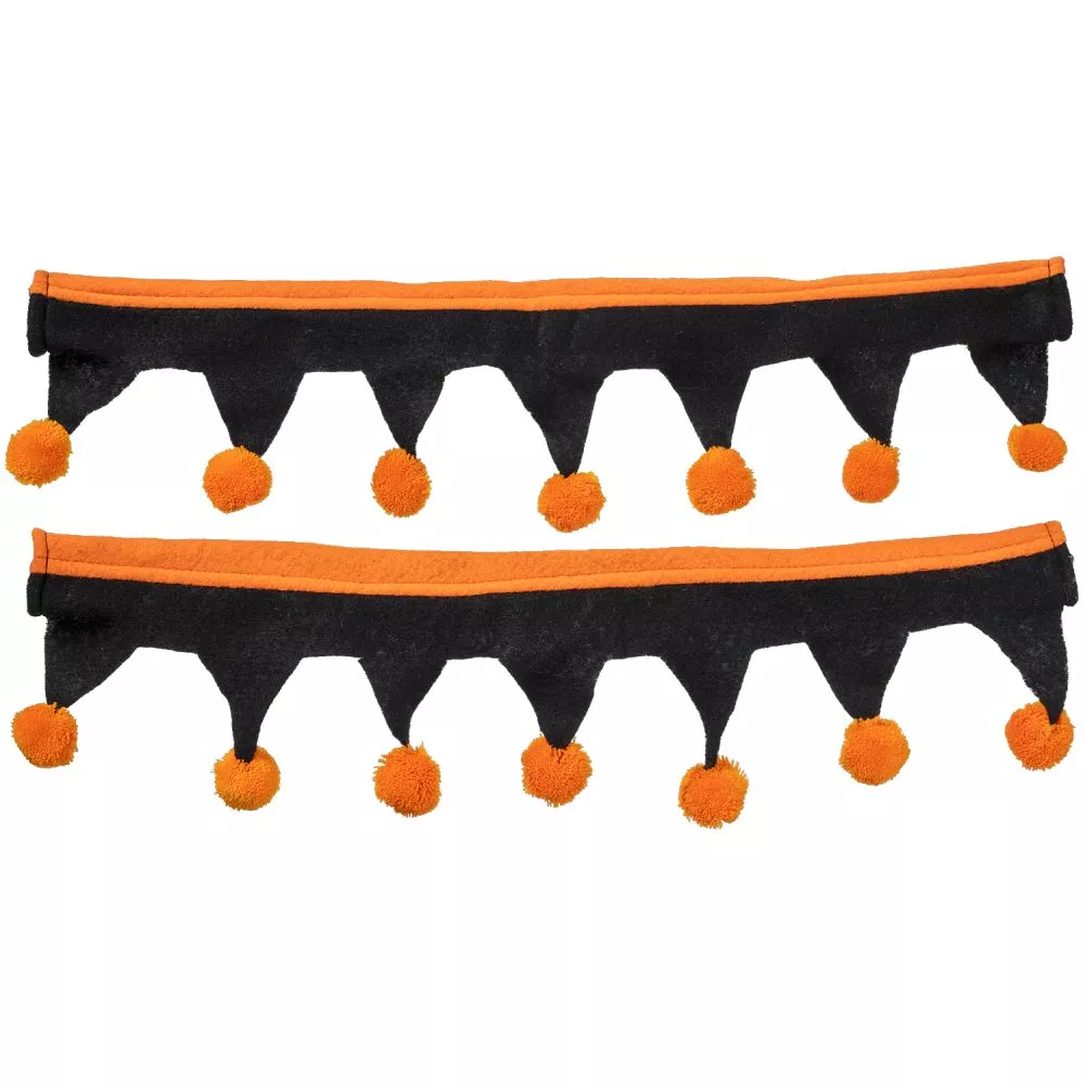 HALLOWEEN REIN COVERS 2PC