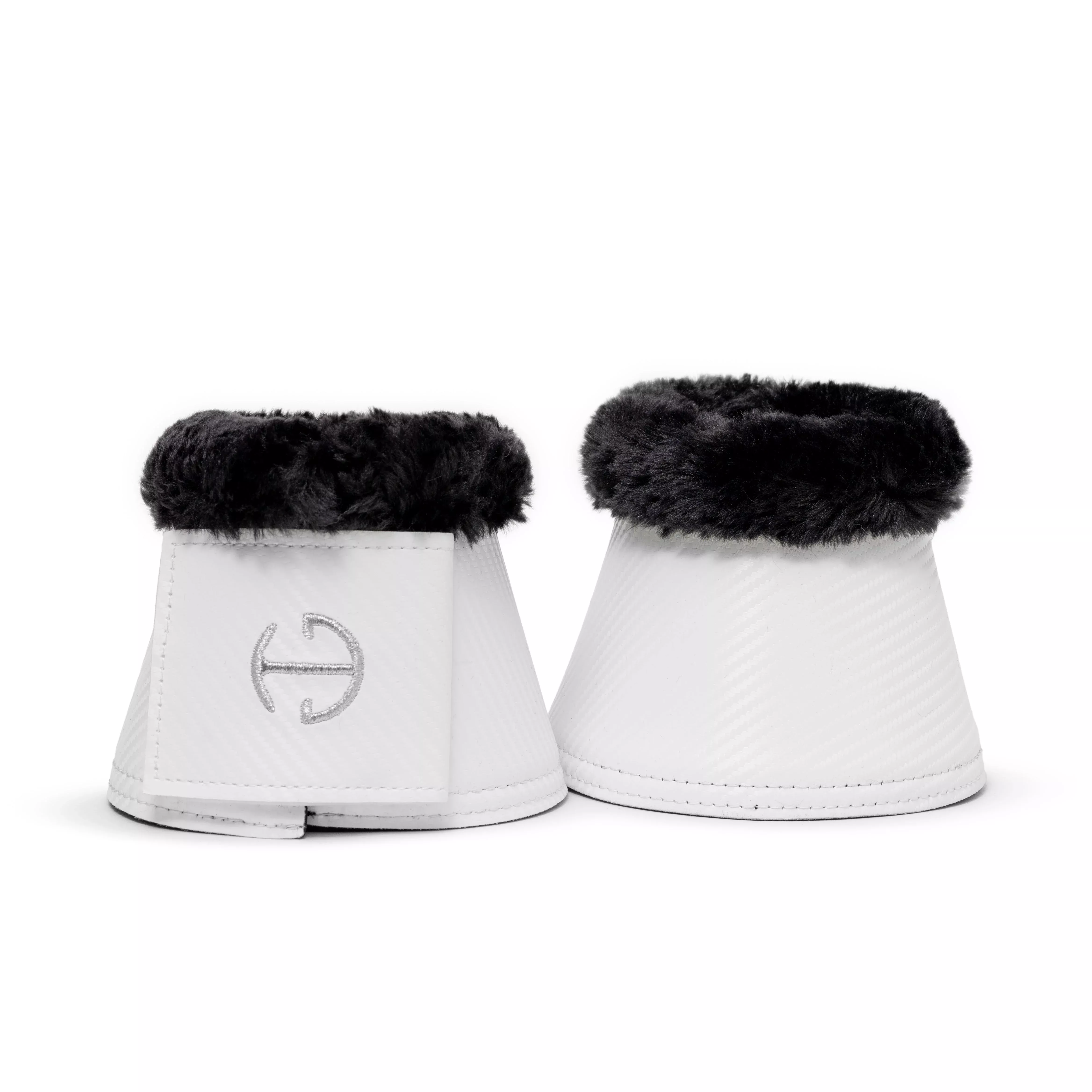 Halter Ego - Carbon Tech Collection: Bell Boots - White / Black