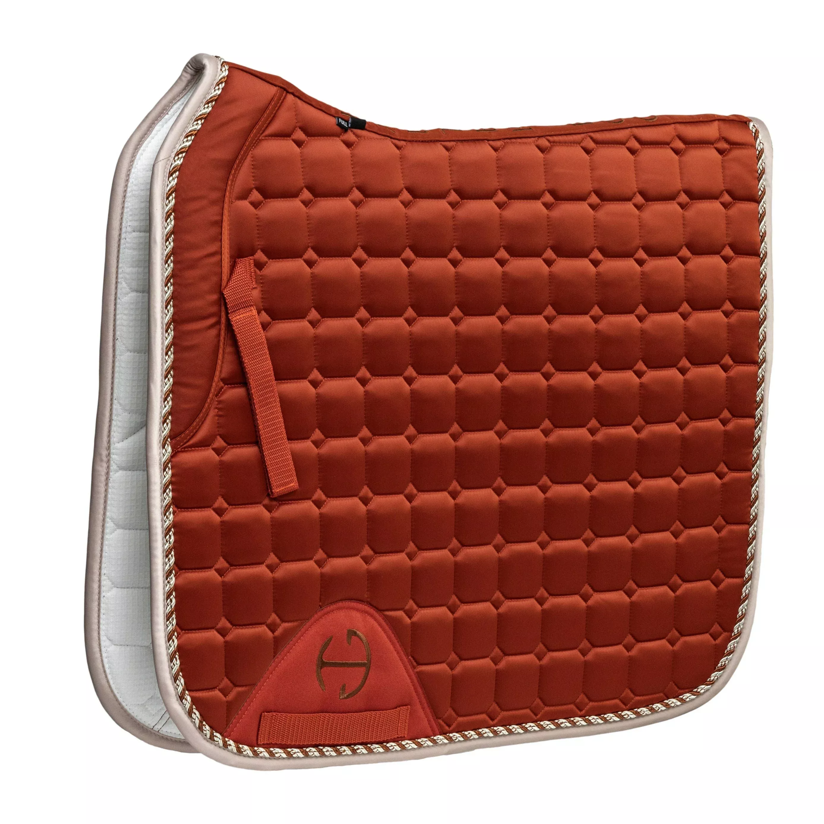 Halter Ego - Satin Classic Dressage Saddle Pad - Rust