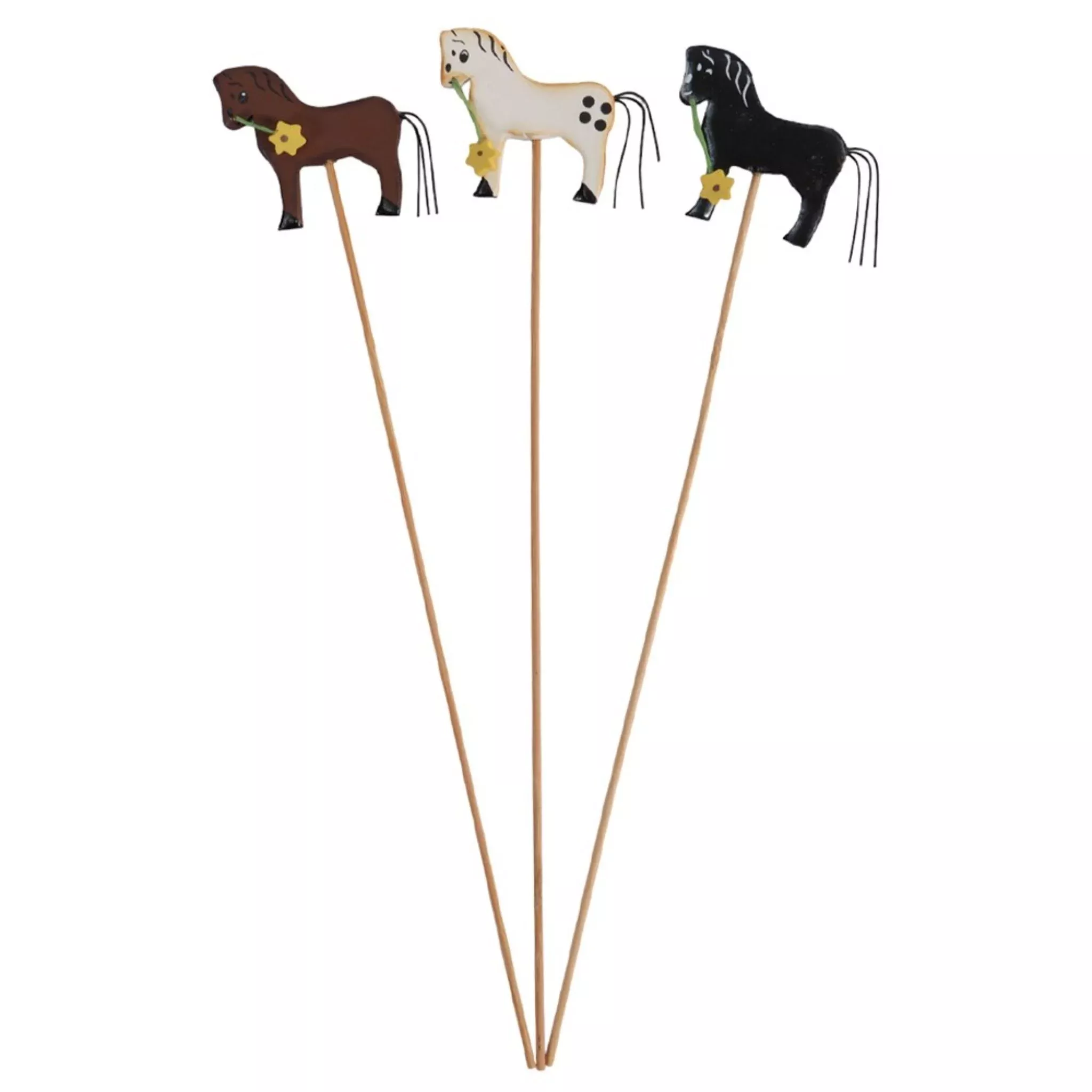 Happy Ross Wooden Horse Decorations Set of 3