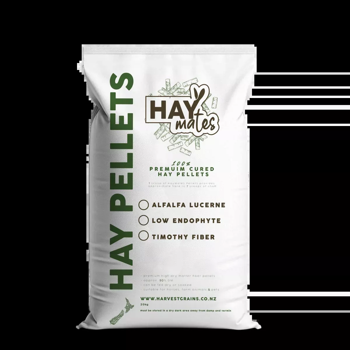 Hay Mates Macro Low-Endophyte Hay Pellets