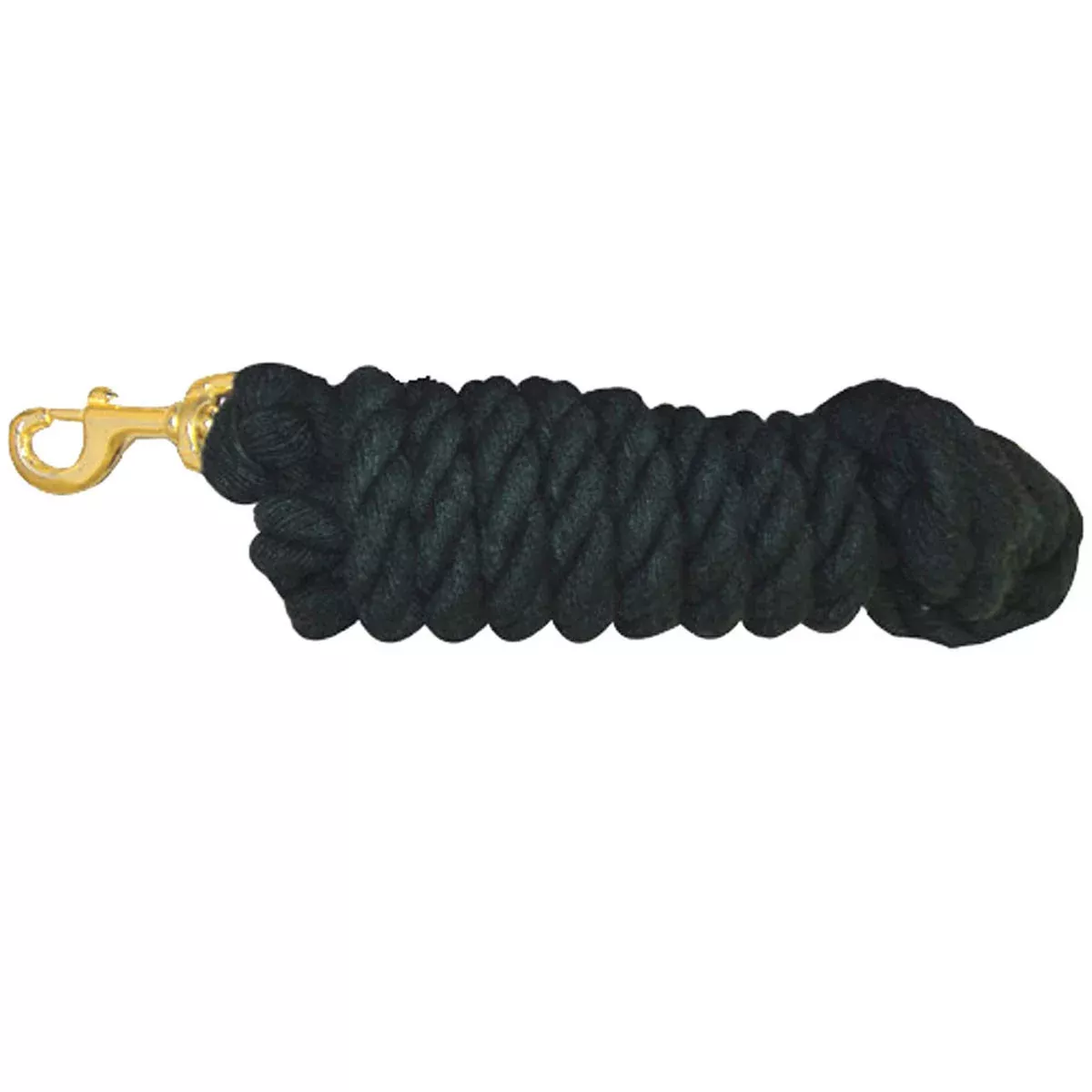 HEAVY DUTY COTTON LEAD ROPE W/ BRASS SNAP