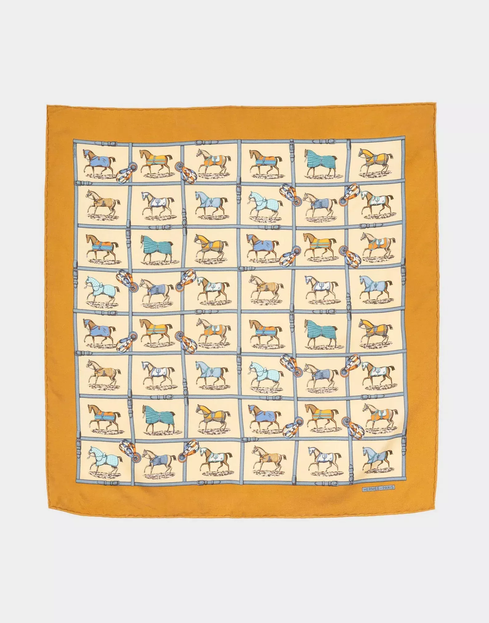 Hermes 'Les Petits Chevaux' Handkerchief